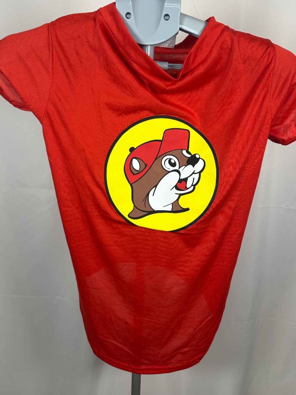 BUC-EE’S Beaver Graphic Dog T-Shirt Red Size X-Large, Red with BUC-EE Logo